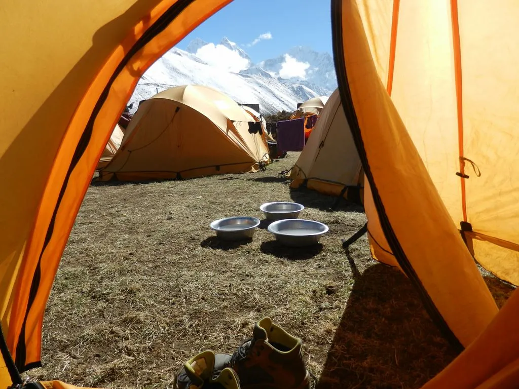 Dingboche Morning view