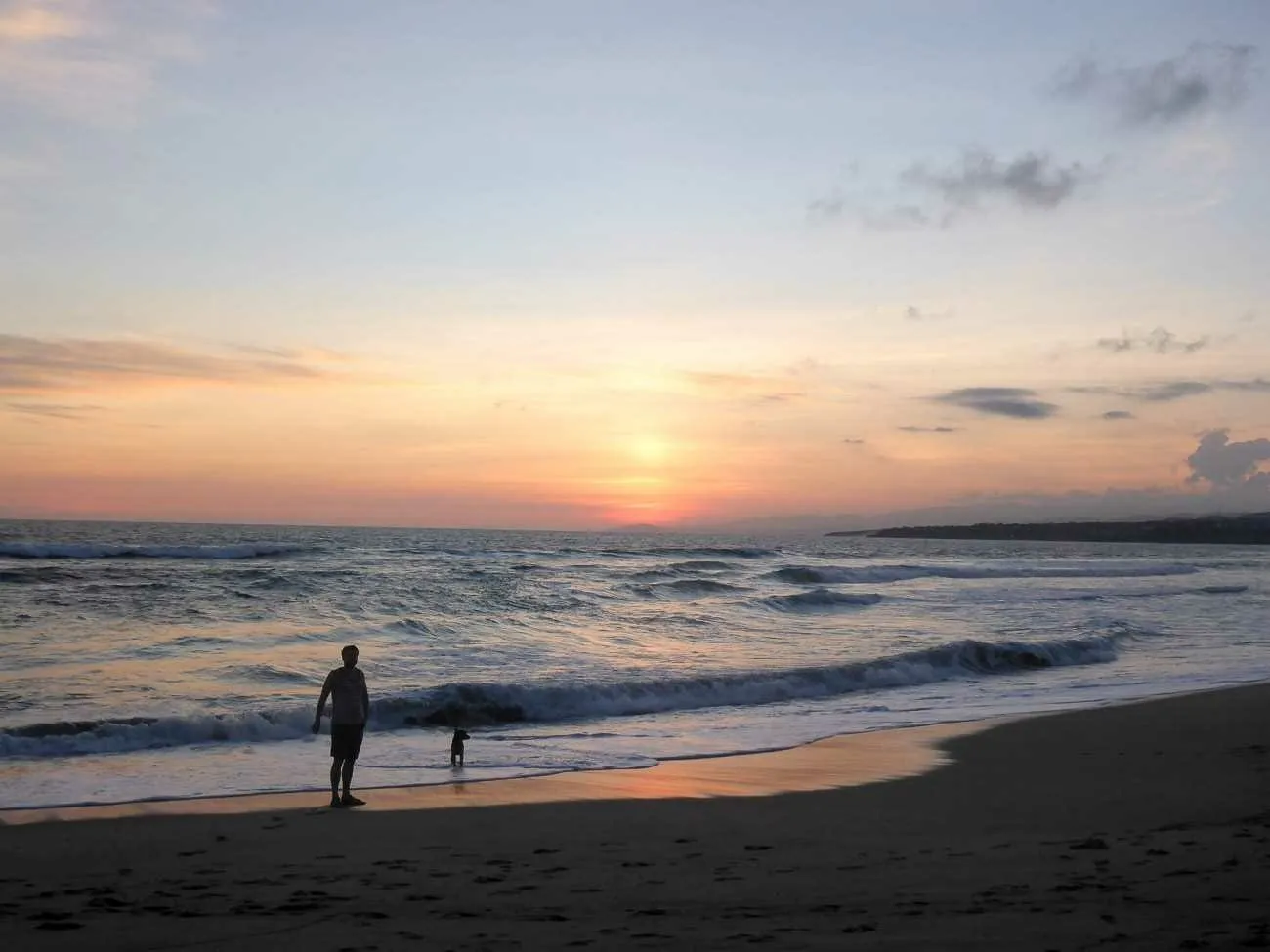 playa punta sun set