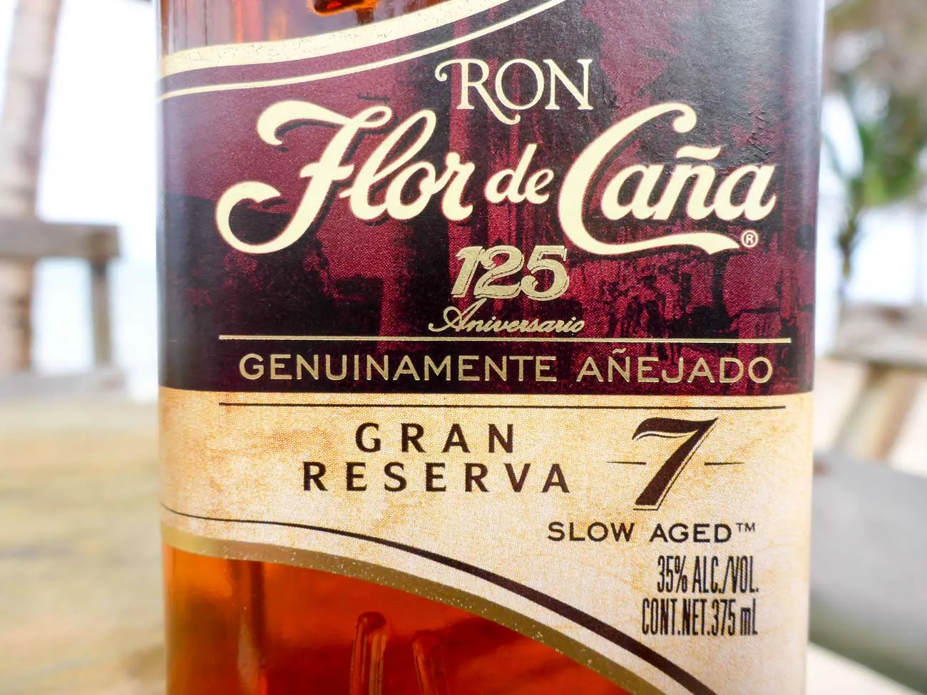 flor de cana gran reserva label