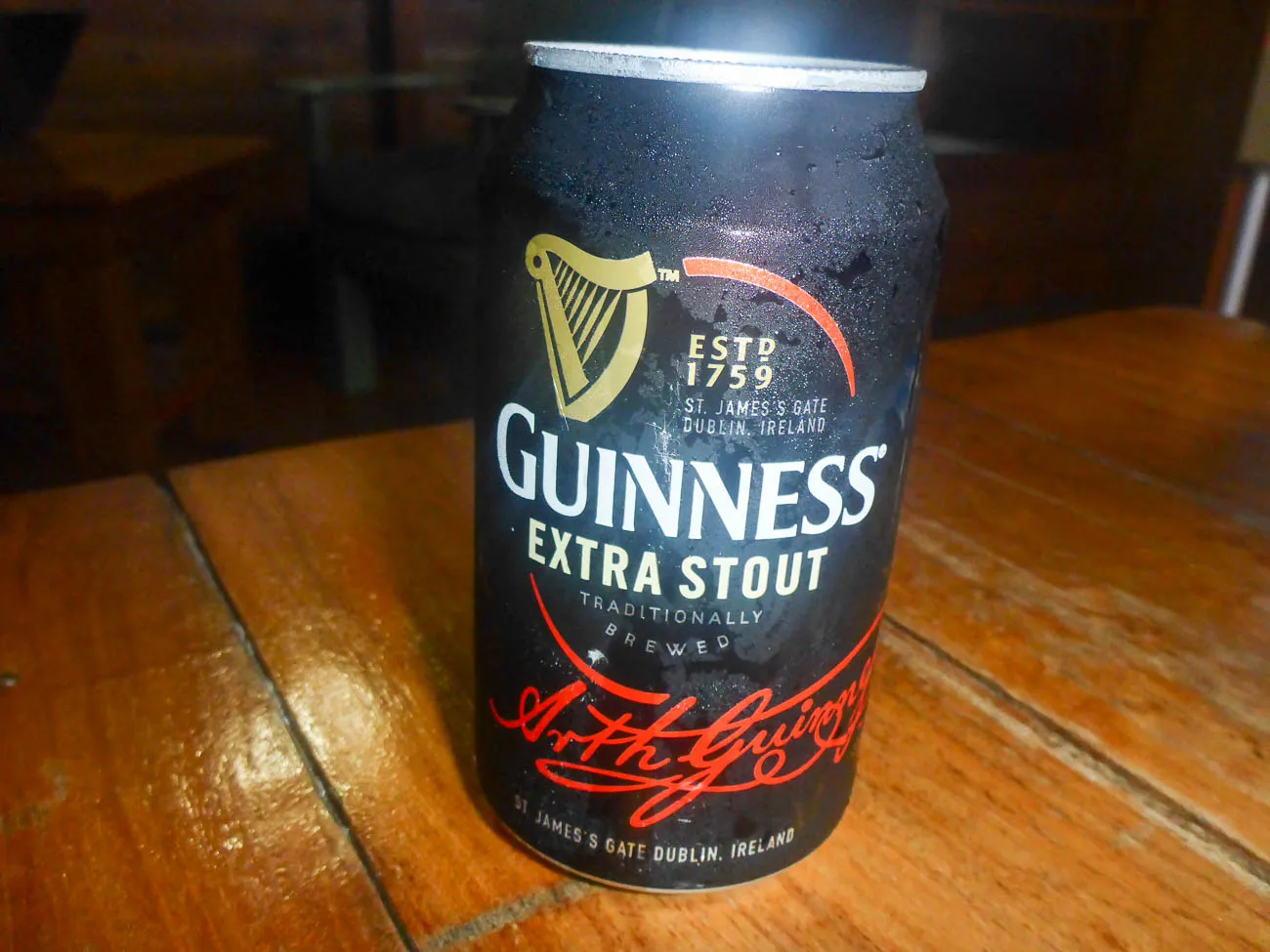 guiness extra stout brewed in panama