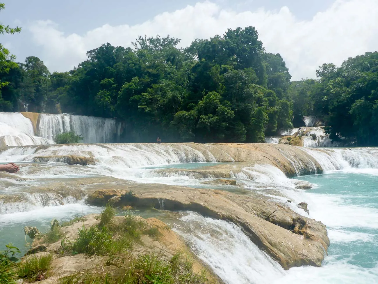 agua azul waterfalls