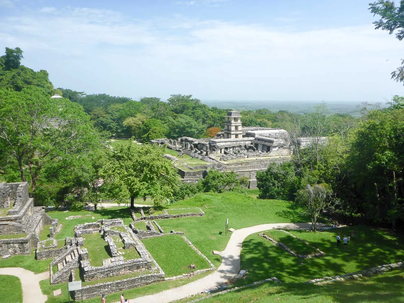 palenque view from stairs