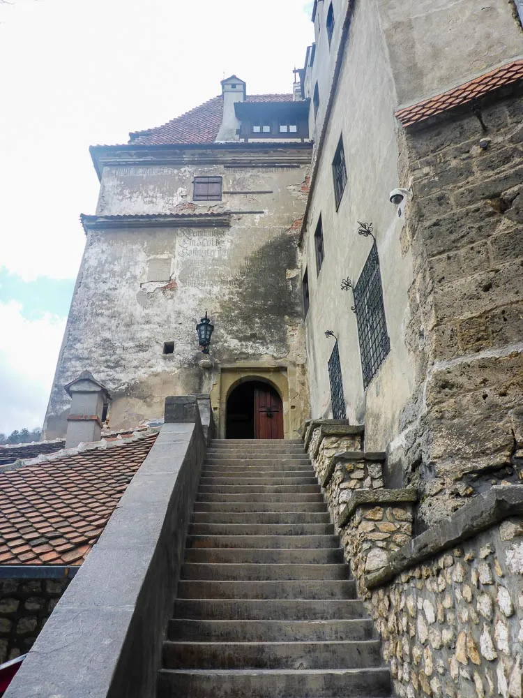 bran castle stairs