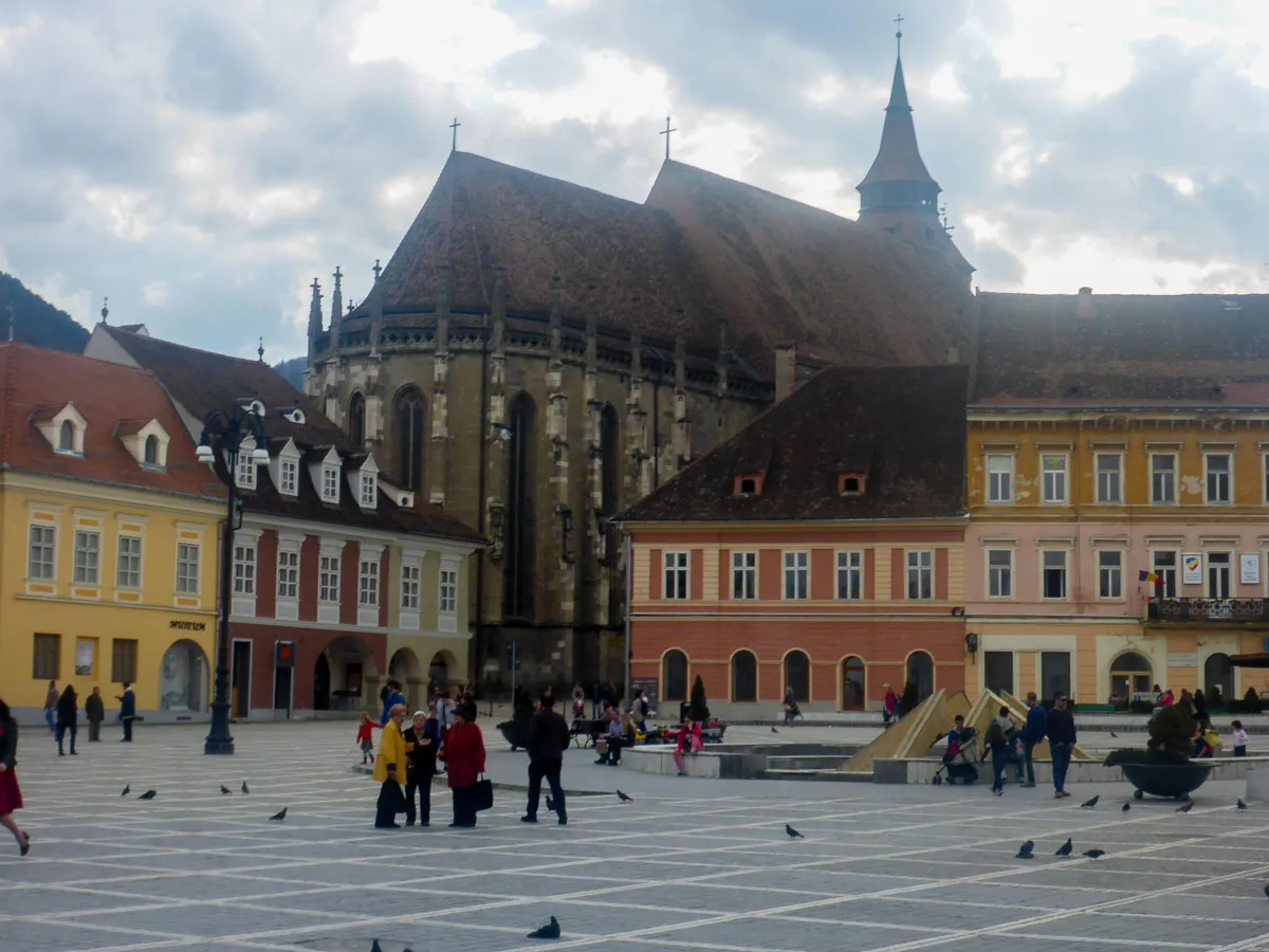 brasov square and church