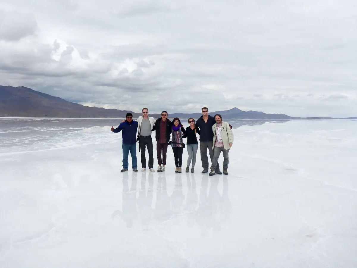 Salar De uyuni group photo