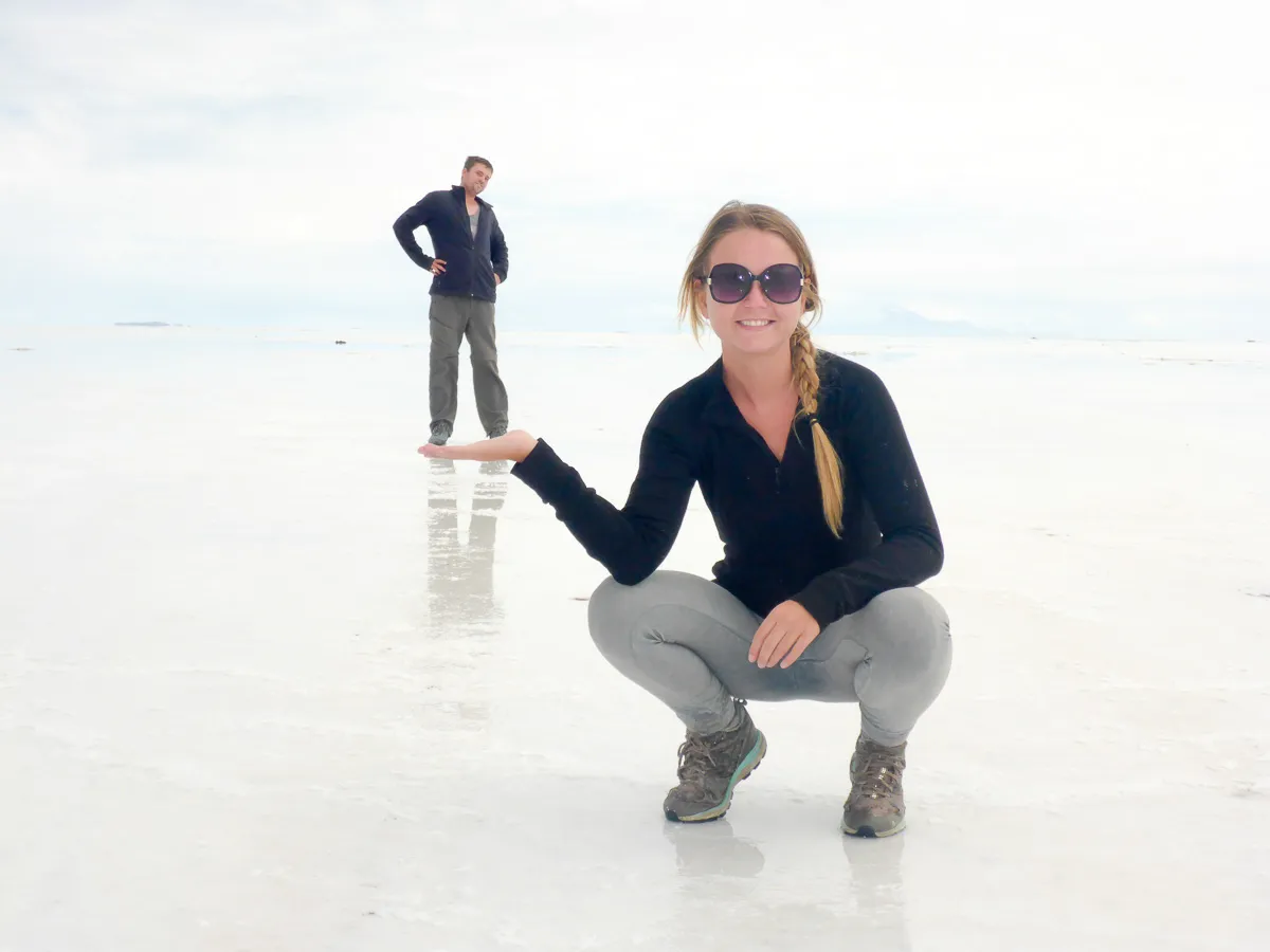 Salt Flats in palm of hand