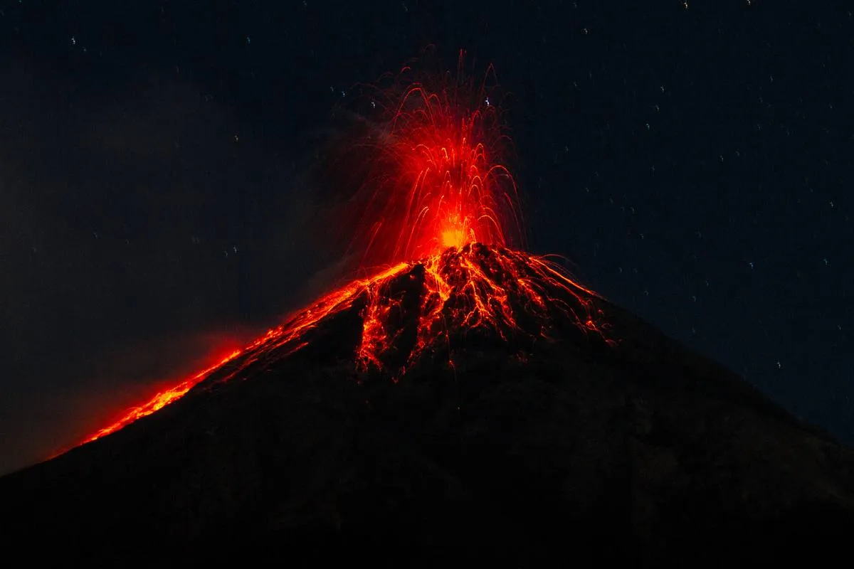 fuego eruption